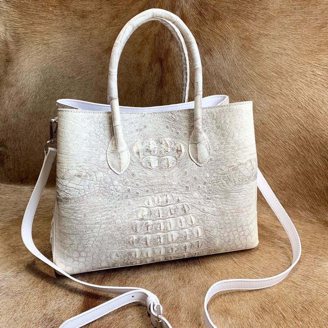 Top Handle Crocodile Handbag XFCAB12059 image 6