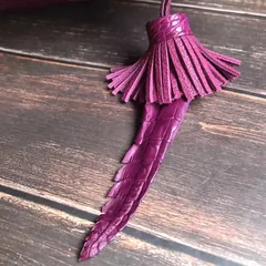 Genuine Crocodile Leather Tassels Tote Bag XFCAB12066 image 6