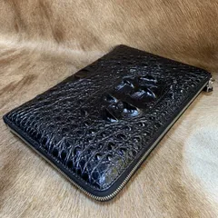 Crocodile Leather Zipper Document Case XMBAB12078 image 6