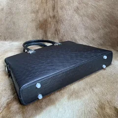 Full Grain Ostrich Leather Document Bag XMBOB12009 image 5