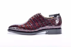 Scale-Patterned Pointed Business Shoes BMBAS12009 image 7