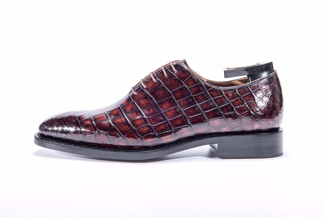 Alligator Print Genuine Leather Fashion Pointed Men BMBAS12009 image 7