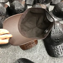 Crocodile Leather Baseball Cap TMBAH12004 image 9