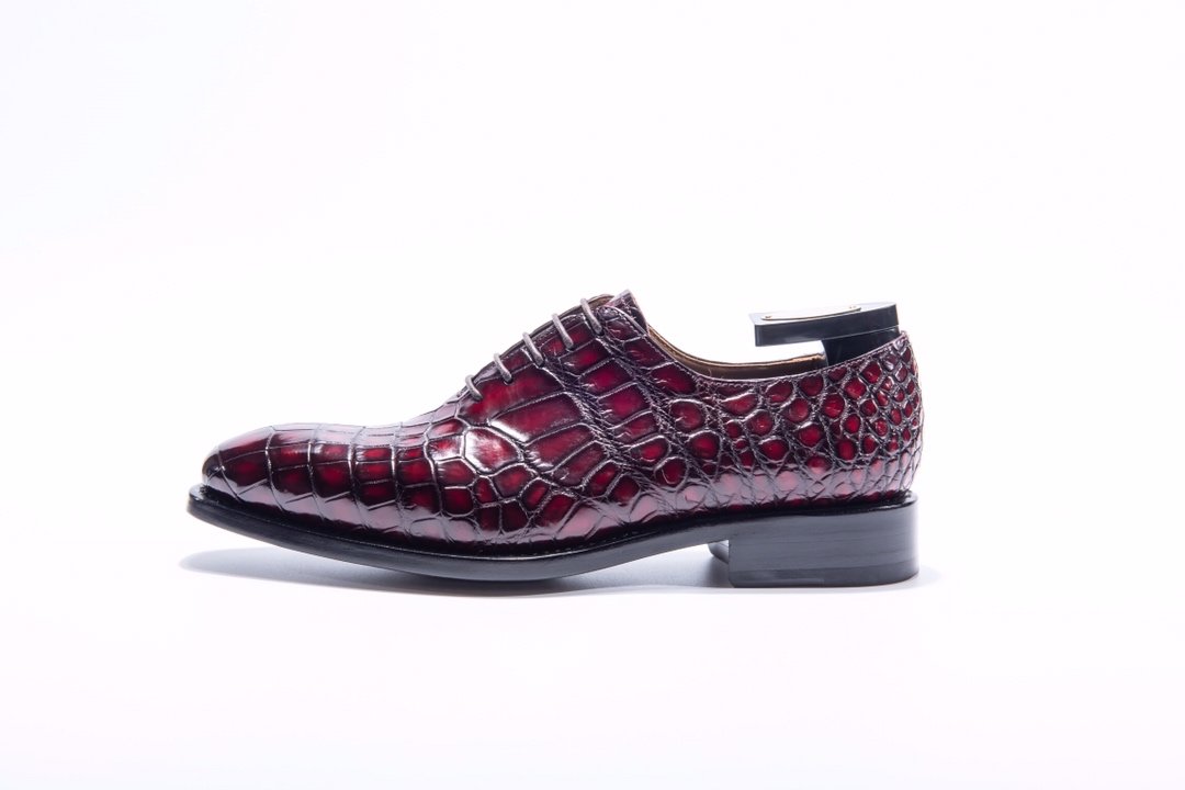 Genuine Crocodile Lace Up Oxford Shoe BMBAS12013 image 9