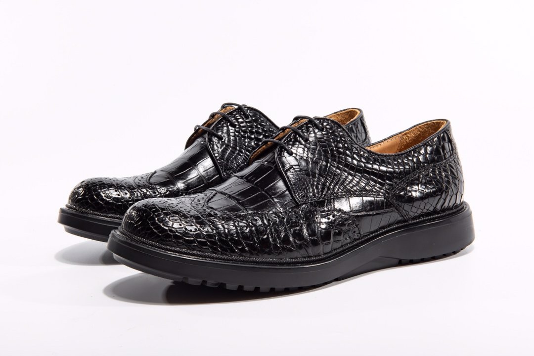 Crocodile Gator Print Dress Shoes BMBAS12017 image 7