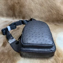 Ostrich Leather Crossbody Backpack XMBOB12012 image 8