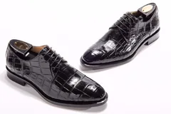 Men’s Genuine Crocodile Leather Lace Up Shoes BMBAS12023 image 8