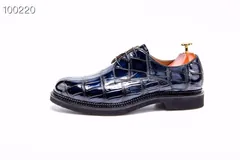 Men’s Derby Dress Shoes Crocodile Leather BMBAS12026 image 7