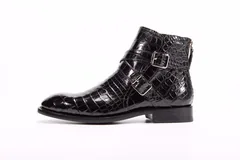 Genuine Crocodile Double Monk Strap Boot BMBAS12032 image 7