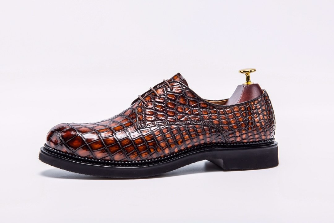 Exotic Men’s Crocodile Dress Shoes Exclusive Collection BMBAS12040 image 7