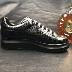 Men’s Crocodile Exotic Lace Up Sneaker BMBAS12045 image 6