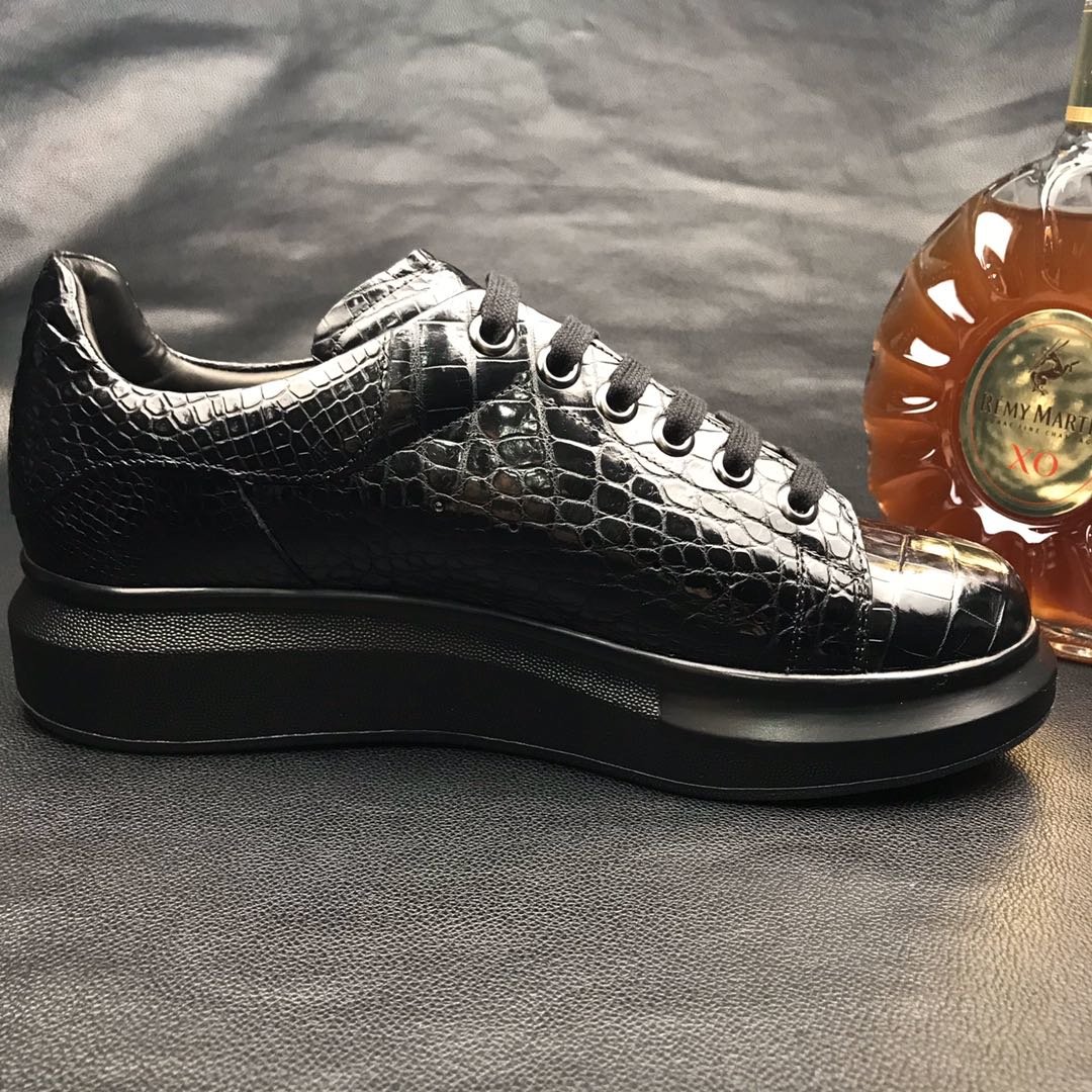 Men’s Crocodile Exotic Lace Up Sneaker BMBAS12045 image 6