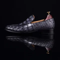 Crocodile Mens Loafers Leather Luxury Shoes BMGAS12051 image 9
