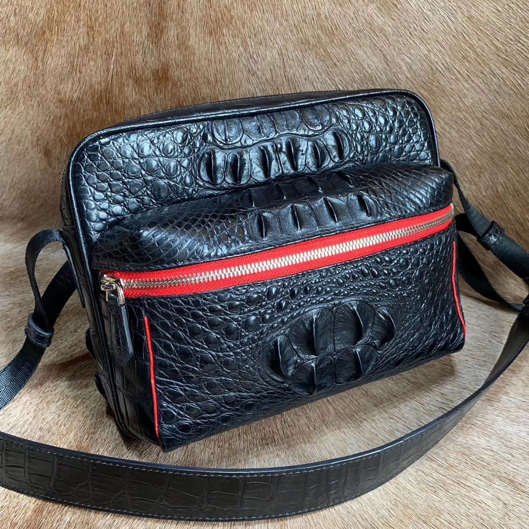 Business Crocodile Bag Men Shoulder Bag XMBAB12017 image 8