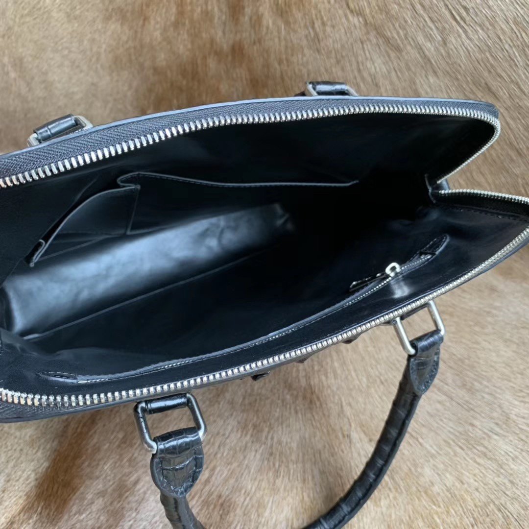 Crocodile Leather Portrait Briefcase XMBAB12018 image 7