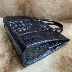 Crocodile Leather Compartment Briefcase XMBAB12022 image 8