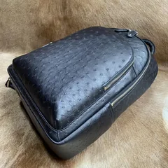 Ostrich Anti-theft Leather Backpack XMBOB12029 image 8