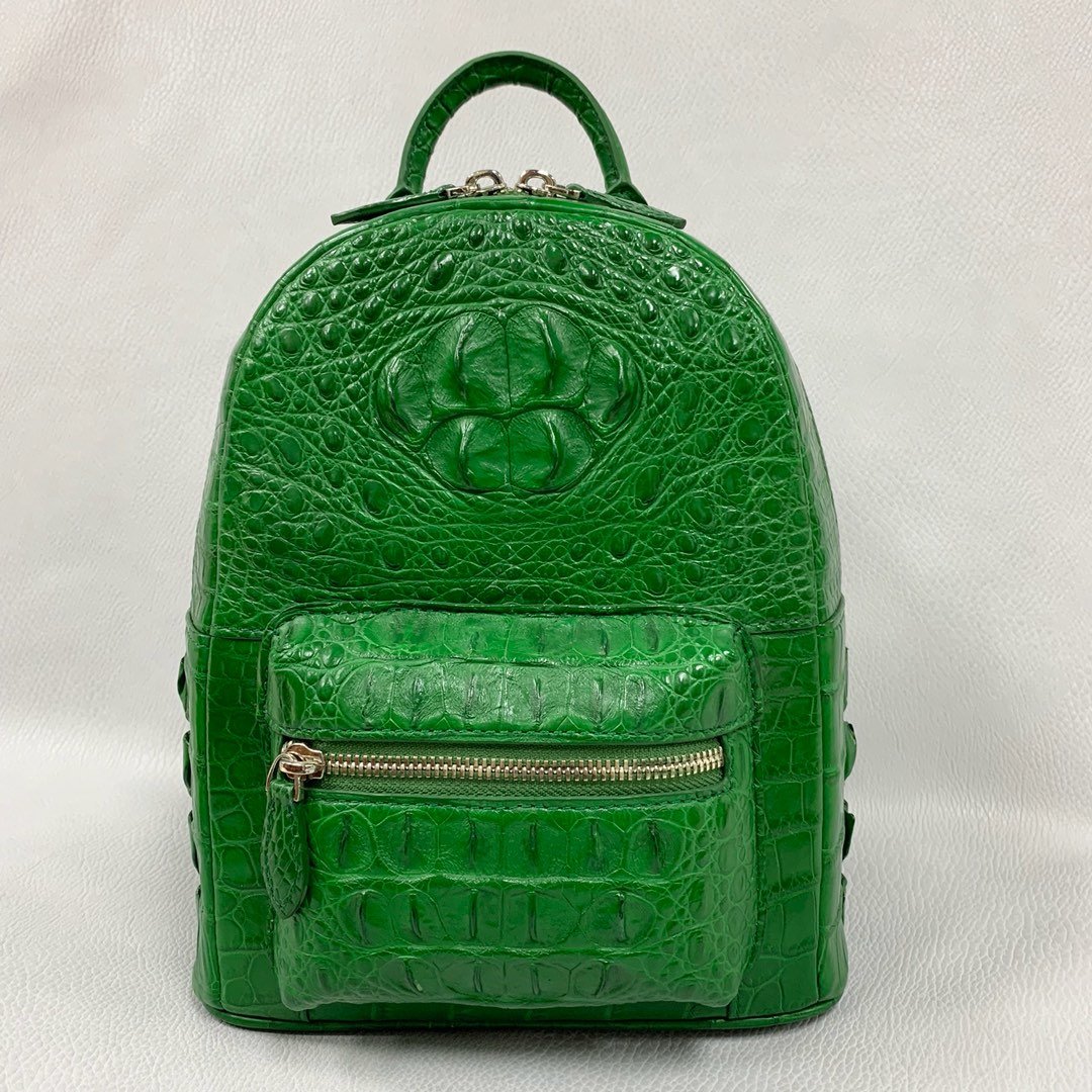 Lady Crocodile Hornback Leather Colorful Backpack XFCAB12031 image 8
