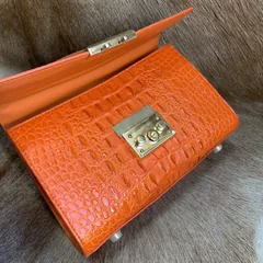 Full Leather Handbag Crocodile Shoulder Bag XFOAB12038 image 8