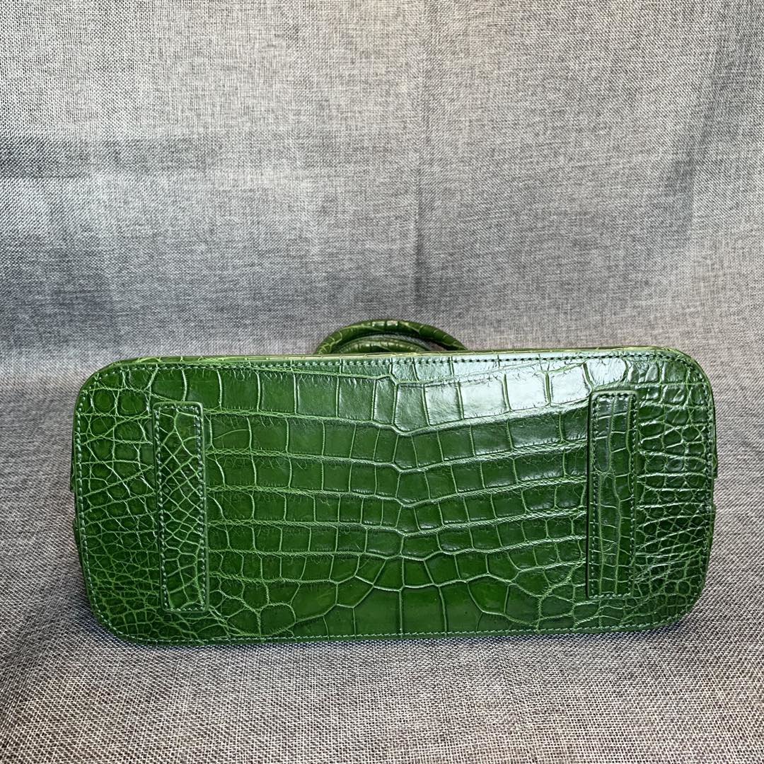 Alligator Double Handle Shell Bag Tote Bag XFGAB12045 image 8