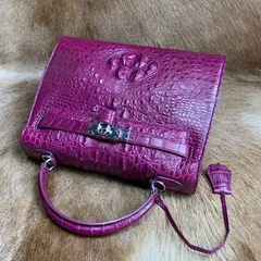 Women Luxury Genuine Crocodile Handbag XFPAB12060 image 7
