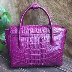 Genuine Crocodile Leather Tassels Tote Bag XFCAB12066 image 7