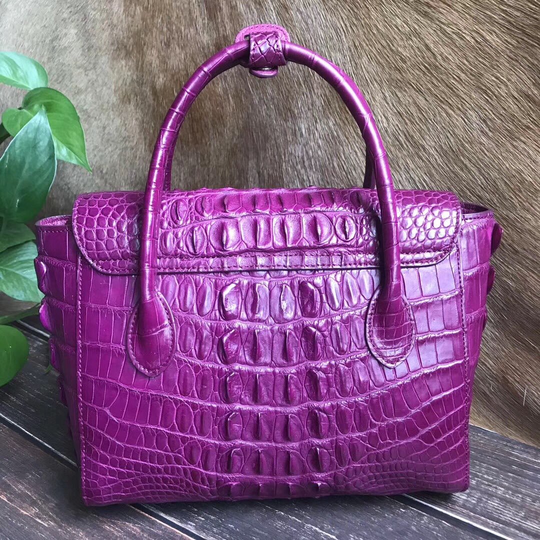 Genuine Crocodile Leather Tassels Tote Bag XFCAB12066 image 7
