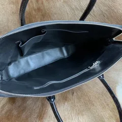 Full Grain Ostrich Leather Document Bag XMBOB12009 image 6