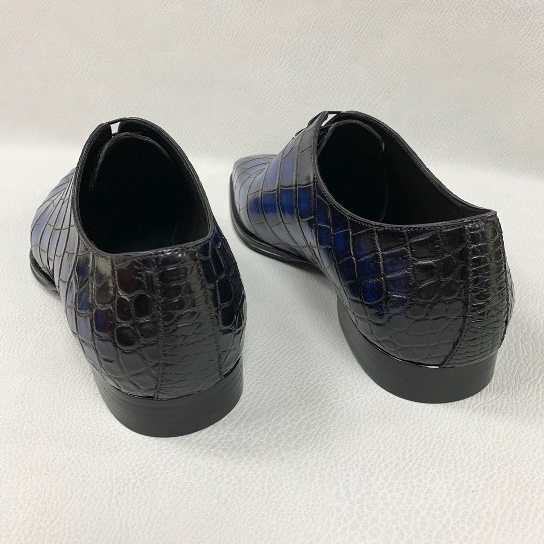 Glossy Alligator Pattern Oxfords Dress Shoes XMBAS12088 image 7