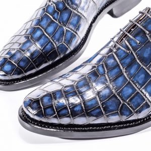 Alligator Skin Classic Oxford Dress Shoes For Men