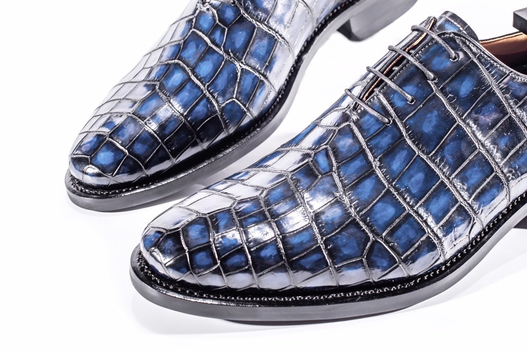 Alligator Skin Classic Oxford Dress Shoes For Men BMBAS12002