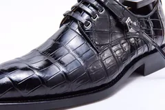 Wholesale Men Business Genuine Alligator Shoes BMBAS12007 image 2