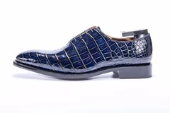 Leisure Fashion Business Alligator Pattern Leather Shoes BMBAS12008 image 9