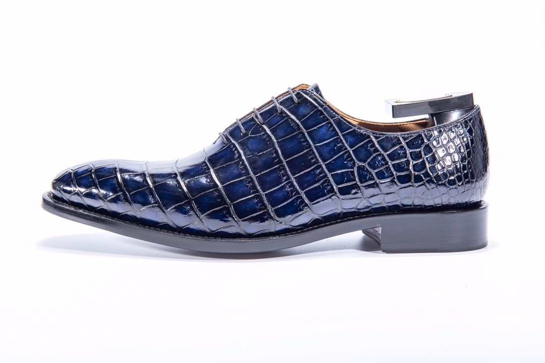 Leisure Fashion Business Alligator Pattern Leather Shoes BMBAS12008 image 9