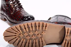 Genuine Crocodile High-Top Formal Boots BMBAS12029 image 8
