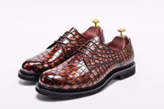 Exotic Men’s Crocodile Dress Shoes Exclusive Collection BMBAS12040 image 8