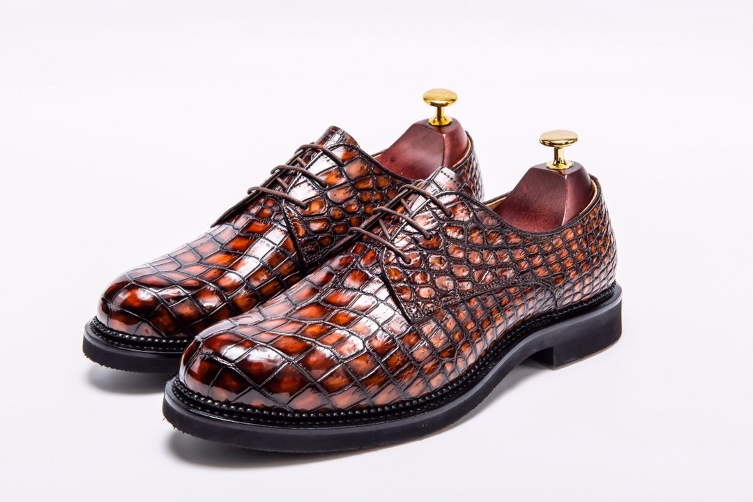 Exotic Men’s Crocodile Dress Shoes Exclusive Collection BMBAS12040 image 8