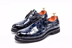 Men’s Dress Shoes Crocodile Leather Formal Business Shoes BMBAS12041 image 8
