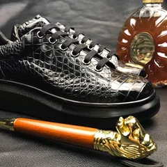 Men’s Crocodile Exotic Lace Up Sneaker BMBAS12045 image 7