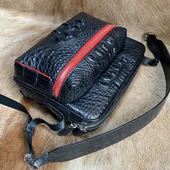 Business Crocodile Bag Men Shoulder Bag XMBAB12017 image 9