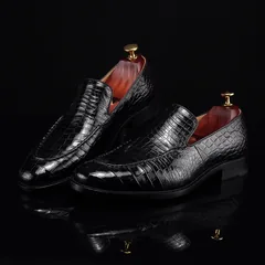 Scale-Patterned Fashion Loafers BMBAS12050 image 9