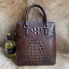 Crocodile Leather Portrait Briefcase XMBAB12018 image 8