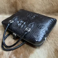 Genuine Crocodile Bone Leather Briefcase XMBAB12026 image 9