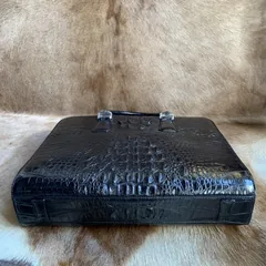 Mens Genuine Crocodile Leather Briefcase XMBAB12027 image 9