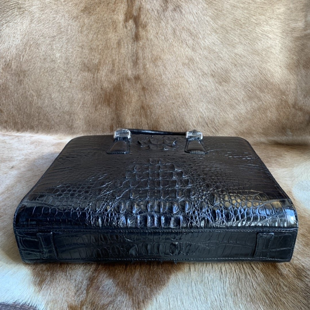 Mens Genuine Crocodile Leather Briefcase XMBAB12027 image 9