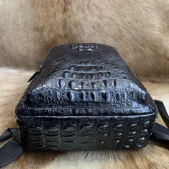 Casual Crocodile Leather Backpack XMBAB12030 image 9