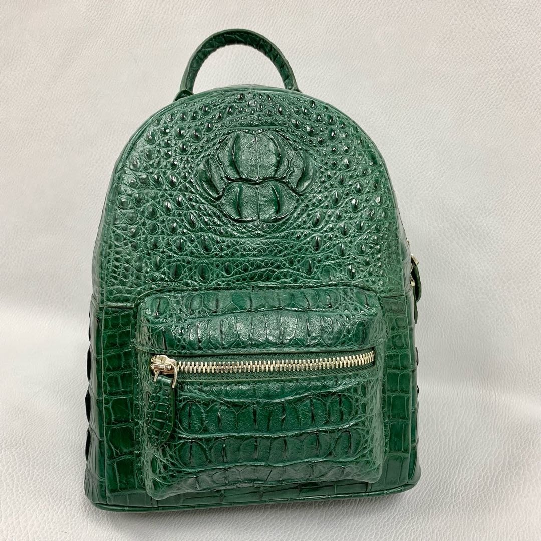 Lady Crocodile Hornback Leather Colorful Backpack XFCAB12031 image 9