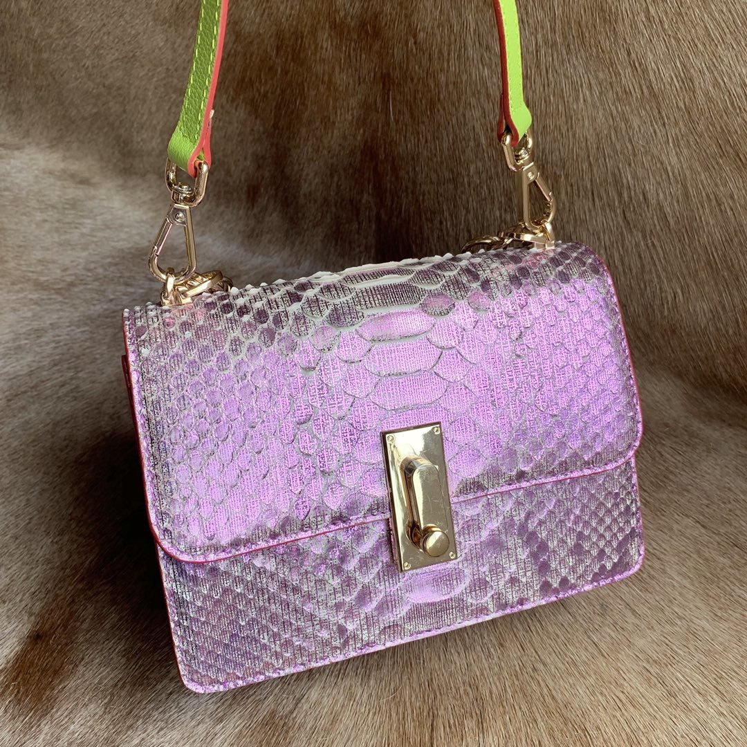 Fashion Python Skin Clutch Wallet Sling Bag XFPPB12058 image 9