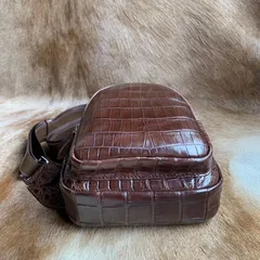 Smart Alligator Leather Anti-theft Backpack XMBAB12081 image 2