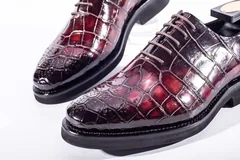 Mens Alligator Lace Up Shoes BMBAS12001 image 3